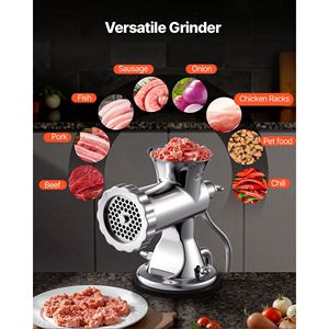 304 Stainless Steel Manual Meat Grinder Hand Meat Mincer with Suction Cup and Steel <b>Table</b> <b>Clamp</b> for Sausage Maker - Product Image 6