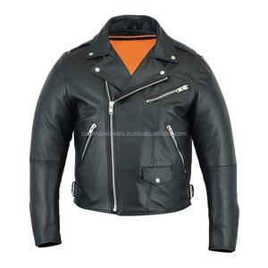 Nouvelle veste coupe-vent en cuir noir pour homme, style motard, col roulé, fermetures éclair robustes, respirante, tendance hiver - Product Image 3
