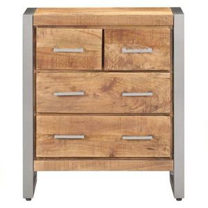 23.6 \ "x13.8 \" x27.6 \ "credenza in grezzo legno di Mango - Product Image 2