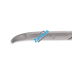 Lames de ciseaux Diethrich en acier inoxydable de haute qualité, entièrement courbées, à bord rasoir, avec poignée annulaire, 23 cm, instruments chirurgicaux - Product Image 6