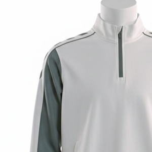 Haut de sport QZ de haute qualité, 96% polyester, 4% élasthanne, 220 g/m², avec élastique au bas. - Product Image 3