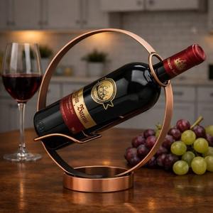 Round Bottle Holder Metal Wine Rack For Dining <b>Table</b> Wine Display Keeps Wine Bottle Stylishly Displayed During Meals From India - Product Image 3