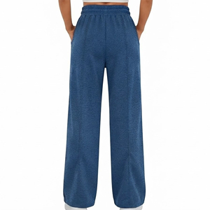 2026 New Arrived Fashionable Streetwear Oversized Sweatpants 100% Cotton Fleece Elastic Waistband Wide Leg <b>Joggers</b> For <b>Women</b> - Product Image 6