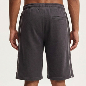 Shorts pour hommes en coton 100% sur mesure OEM/ODM, style ample et décontracté, logo brodé personnalisé, taille élastique, séchage rapide - Product Image 6