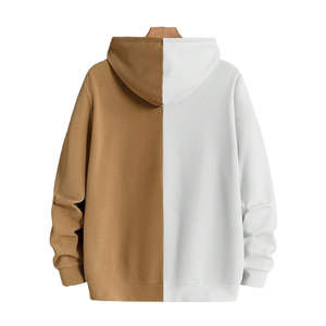 Conjunto Deportivo de Forro Polar Térmico de Invierno, Dos Piezas, Holgado, Color Liso, Sudadera con Capucha Informal y Pantalón Largo - Product Image 4