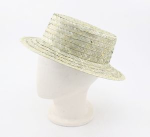Sombrero de paja Fedora natural al por mayor, sombrero de playa para el sol con banda de tela negra para mujeres y hombres, OEM y ODM - Product Image 4