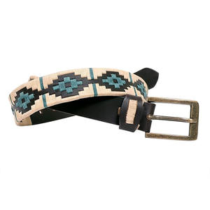Cinturón Polo Bordado a Mano al por Mayor, Cinturón de Cuero Genuino de Primera Calidad, Estilo Gaucho Argentino - Product Image 6