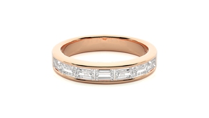 Anillo de Eternidad con Corte Baguette de Calidad Premium, Anillo Inteligente con Diamante Cultivado en Laboratorio, Oro Sólido de 14K, Certificado IGI, para Compromiso, Boda, Personalizado - Product Image 6