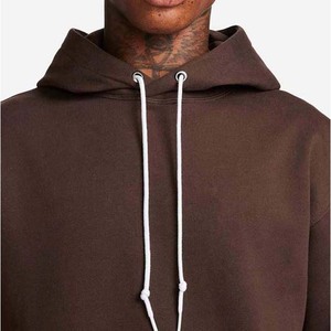 Sudadera con Capucha Extra Grande para Hombre, Lisa, de Felpa, Informal, con Bolsillo Delantero, para Otoño - Product Image 5
