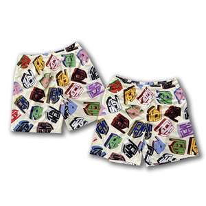 Shorts de basket-ball pour hommes en mesh avec impression par sublimation personnalisée, design lettres - Product Image 5