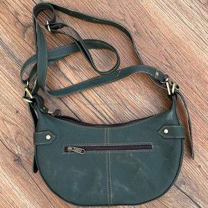 Nouveautés 2025 cuir recyclé imprimé Animal demi-lune sacs à bandoulière mode femmes coloré en cuir sous les bras demi-lune sac - Product Image 5