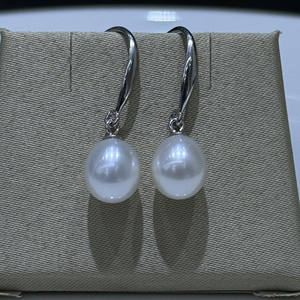 Pendientes de Perlas de Agua Dulce Blancas Edison de 11-12 mm, Redondas, con Luz Intensa, Múltiples Usos para Mujer, Perla Blanca Natural de Agua Dulce - Product Image 3