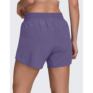 Pantalones Cortos Deportivos Morados para Hombre al por Mayor, de Secado Rápido, de Poliéster, con Bolsillo Interior con Cremallera Seguro, Venta al por Mayor - Product Image 2