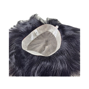 Peluca de Cabello Humano Remy 100% Beuni Smart Indian Hair para Hombre con Estilos Liso/Ondulado/Body/Wave Profundo, Base de Seda con Cierre - Product Image 1