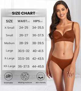 กางเกงชั้นในบิกินี่เอวต่ำสำหรับผู้หญิง Everyday Bliss เนื้อผ้านุ่ม ผสมคอตตอนและสแปนเด็กซ์ ระบายอากาศได้ดี ยืดหยุ่น กระชับพอดีตัว - Product Image 6