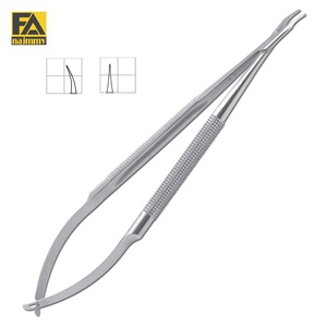 Porte-aiguille courbé Najmmy en acier inoxydable, forceps chirurgical manuel, instrument de chirurgie générale, certifié CE Classe I - Product Image 1