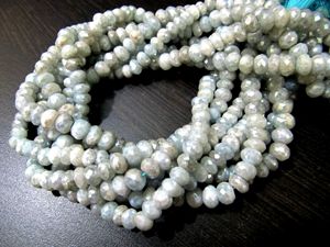 ลูกปัดอะความารีนธรรมชาติเคลือบสีเงินมิสติก AB ขนาด 7-8 มม. ความยาว 14 นิ้ว - Product Image 6