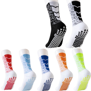 Professional Football <b>Socks</b> for Men Mid Calf <b>Socks</b> with Thickened Towel Bottom and Anti Slip Rubber Dots for Soccer <b>Training</b> - Product Image 1
