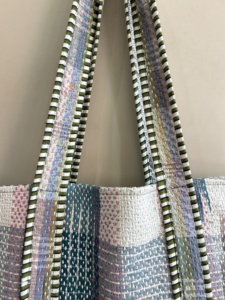 Handmade Vintage Reversible Kantha Tote <b>Bag</b> Shoulder Carry <b>Bag</b> <b>Boho</b> Quilted Shopping <b>Bag</b> - Product Image 3