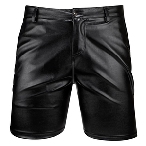 กางเกงขาสั้นหนังแท้ผู้ชายสั่งตัดพิเศษ ดีไซน์หรูหราทันสมัย ระบายอากาศได้ดี สวมใส่สบาย เหมาะสำหรับแฟชั่นประจำวัน - Product Image 1