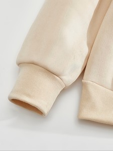 Sweat-shirt à capuche pour homme, fermeture éclair quart de tour, couleur unie, en molleton bouclette, décontracté, pour l'automne - Product Image 4
