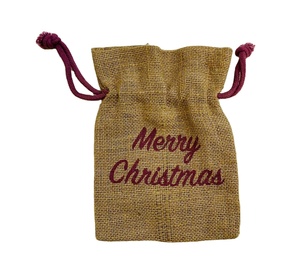 New High Quality in Stock Wholesale Custom Print logo Reusable Eco-friendly Burlap Jute Linen Drawstrings Wine Bottle <b>Gift</b> <b>Bags</b> - Product Image 2
