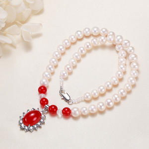 Collier de perles d'eau douce de 8 mm personnalisé, style Zhuji Ballack, petit article de mode, pendentif pour stand de marché nocturne - Product Image 4