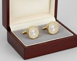 Mancuernillas Personalizadas de Lujo para Hombre |   Mancuernillas de Acero Inoxidable y Plata de Ley 925 |   Joyería al por mayor para puños de camisa de negocios y bodas - Product Image 3