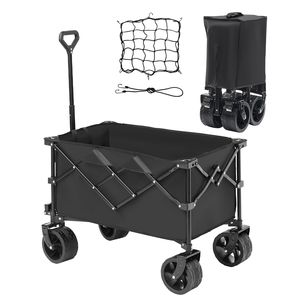 Carrello da Spiaggia Pieghevole da 113 L con Ruote per Tutti i Terreni e Capacità Massima di 250 Libbre - Product Image 1