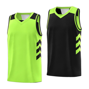 Uniforme de basketball réversible haut de gamme, léger, double face, service OEM, tissu en maille 100% polyester, séchage rapide - Product Image 5