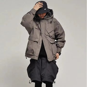 Veste de pluie personnalisée, veste imperméable pour homme, coupe-vent, veste softshell d'extérieur pour homme, fabrication de vêtements de pluie - Product Image 2