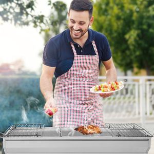 Grande all'aperto acciaio inossidabile pieghevole carbone Barbecue portatile fornello per campeggio picnic giardino giardino Patio facile - Product Image 3