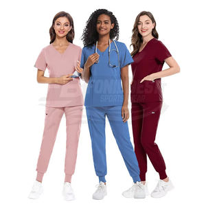 Uniformes Médicos Unisex de Alta Calidad en Verde Oscuro, Tela de Spandex/Poliéster, Pantalones Deportivos Quirúrgicos, Accesorios Médicos - Product Image 5