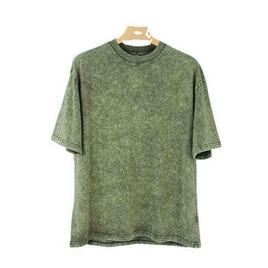 เสื้อยืดคอกลมผ้าฝ้ายซักแล้ว สีพื้น ทรงหลวม แขนสั้น ผู้ชาย สไตล์ลำลอง ผ้าเจอร์ซีย์ถัก โลโก้ด้านหน้า ระบายอากาศ แห้งเร็ว - Product Image 1