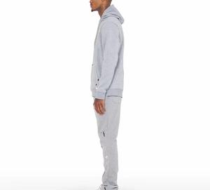 Nuevo conjunto de chándal personalizado de 2 piezas con pantalones acampanados para hombre, conjunto de dos piezas con top corto, pantalones acampanados y sudadera con capucha para hombre - Product Image 4