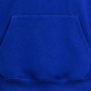 Sudadera con Capucha Azul Rey con Parche Bordado del Escudo de Jack & Jill, Sudadera de Manga Larga con Bolsillo Canguro - Product Image 5