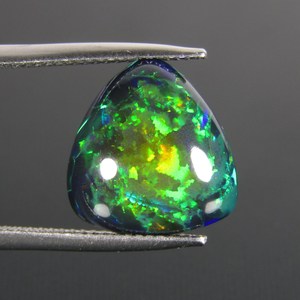 Opale noire naturelle Welo, cabochon trilobé, pierre précieuse opale de feu multicolore, pierre non montée pour la fabrication de bijoux, fournisseur en gros - Product Image 4