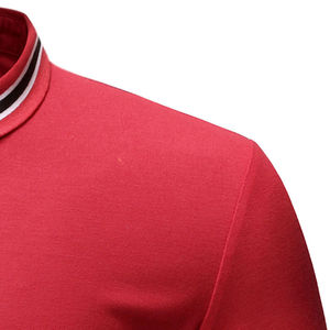 Chemises personnalisées pour hommes grandes tailles en coton tricoté et fibre de bambou à manches courtes respirantes pour le golf - Product Image 4