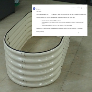 Large Outdoor Metal <b>Planter</b> <b>Box</b> 6ft Steel <b>Raised</b> Garden Bed Vegetables Eco-Friendly Powder Coated OEM ODM 3D Modeling Included - Product Image 6