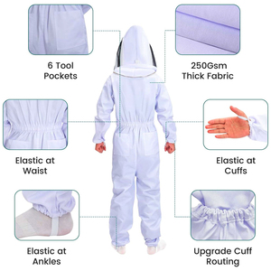 Traje de Apicultura Profesional Hecho en Pakistán, Ventilado para una Experiencia Cómoda, con Alta Calidad - Product Image 3