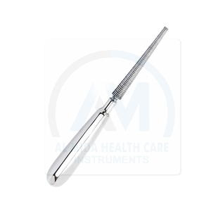 Lima ortopédica de doble punta AL MIDA Putti, de acero inoxidable, manual, de calidad premium, para uso hospitalario, con certificación CE Clase II - Product Image 3