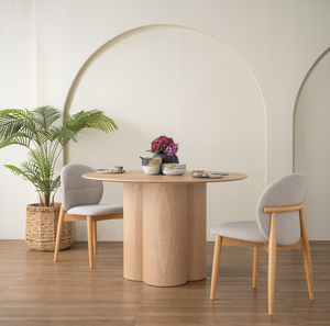 Silla de Comedor Moderna Minimalista Premium con Estructura Tapizada de Haya en Color Natural para Uso en Comedores y Apartamentos - Product Image 5