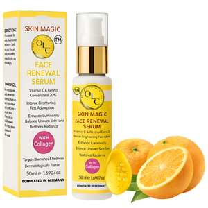 Sérum pour le visage au collagène OLC 50 ml, vitamine C, rétinol, formule éclaircissante pour le renouvellement de la peau - Product Image 2