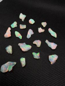 Opale d'Éthiopie blanche naturelle, pierre brute polie, formes variées, sans trou, lot de 50 carats, 18 pièces, jeu de couleurs pour la fabrication de bijoux anciens - Product Image 6