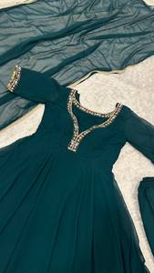 Salwar Kameez Étnico Moderno para Mujer, de Secado Rápido, Estilo Bollywood Indio Pakistaní, para Fiestas - Product Image 5