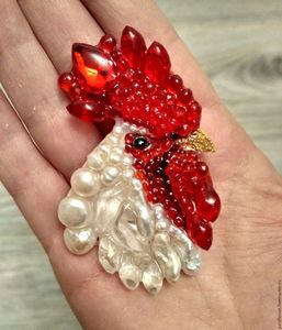 Artistic Embroidery Beaded Brooch <b>Pin</b> Handmade Gift for Fashion Lovers Unique Handcrafted Embroidered Beaded Brooch with Crystal - Product Image 2