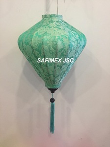 Lanterne en bambou artisanale du Vietnam, en satin, pour restaurant, fête, décoration de mariage, à suspendre, avec housse en tissu de soie DIY, colorée, vente en gros, exportation - Product Image 2