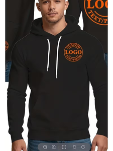 Men's Custom Plus Size Casual Quarter-Pullover <b>Hoodie</b> 100% Cotton Winter <b>Thin</b> Style Quick Dry Breathable Eco-Friendly bangladesh - Product Image 4