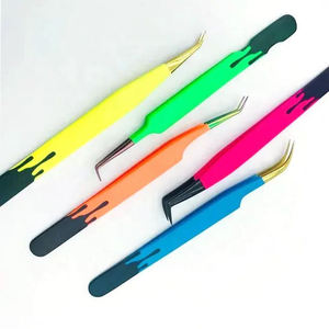 High Quality Precision Tweezers for Eyelash Extensions <b>Individual</b> <b>Lash</b> Kits for Volume <b>Lashes</b> Extensions in Vibrant Colors - Product Image 4