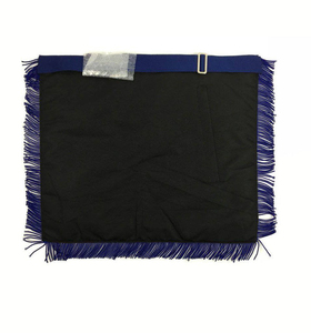 Master Mason Blue Lodge <b>Apron</b> - <b>White</b> & Navy Blue with Blue Fringe regalia suppliers with exceptional craftsmanship Custom - Product Image 2